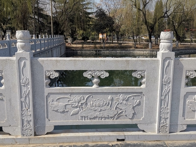 公園河道花崗巖石欄桿