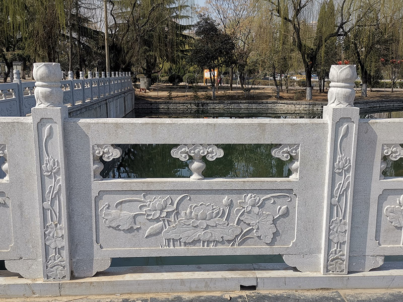 公園河道花崗巖石欄桿