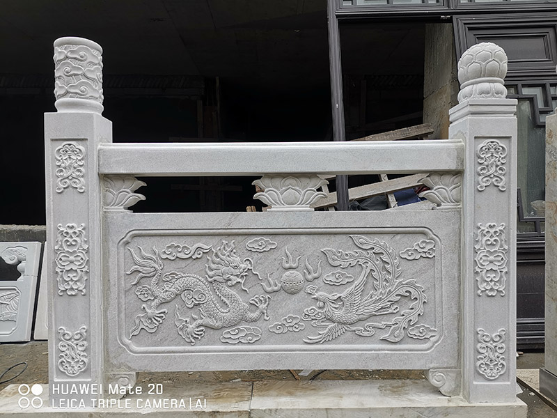 寺廟花崗巖石欄桿