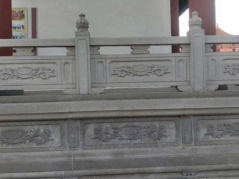 寺院花崗巖石欄桿