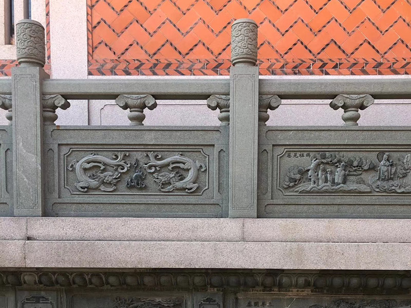 道觀花崗巖石欄桿