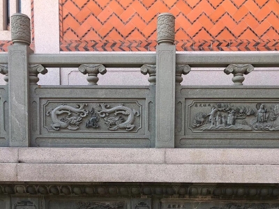 道觀花崗巖石欄桿