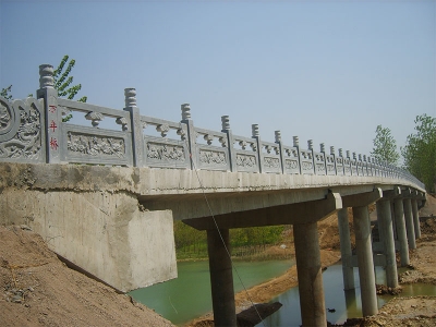  河道青石欄桿 