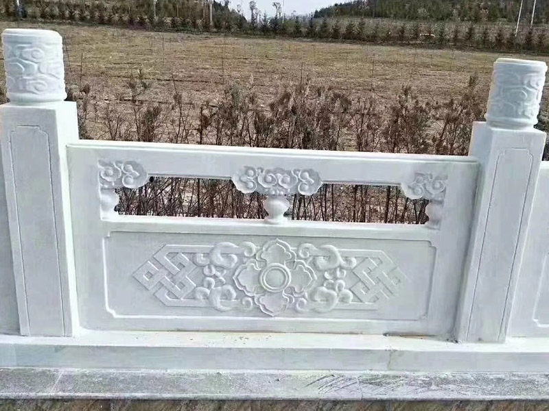 河堤漢白玉石欄板