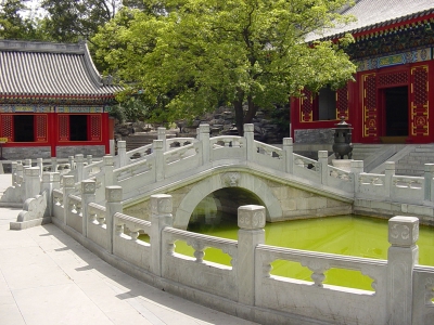  石拱橋欄桿 