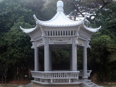 景點單層石涼亭