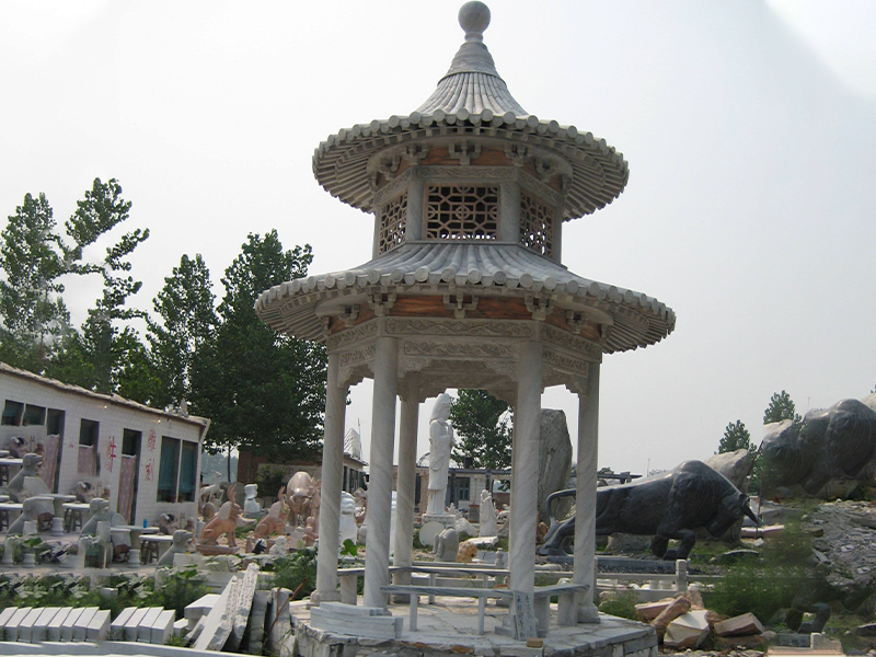 圓頂雙層石涼亭
