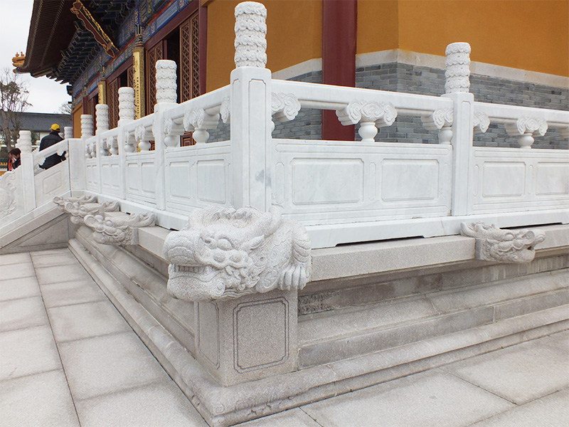 寺廟花漢白玉石欄桿案例