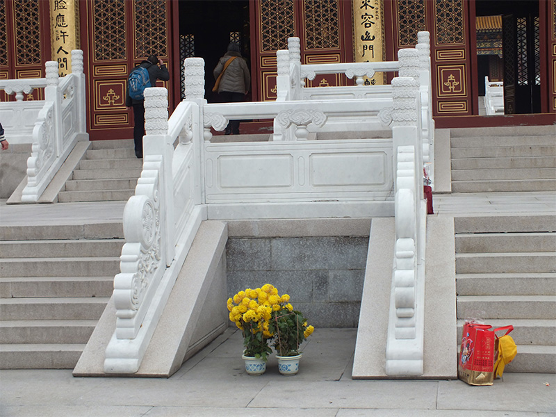 寺廟花漢白玉石欄桿案例